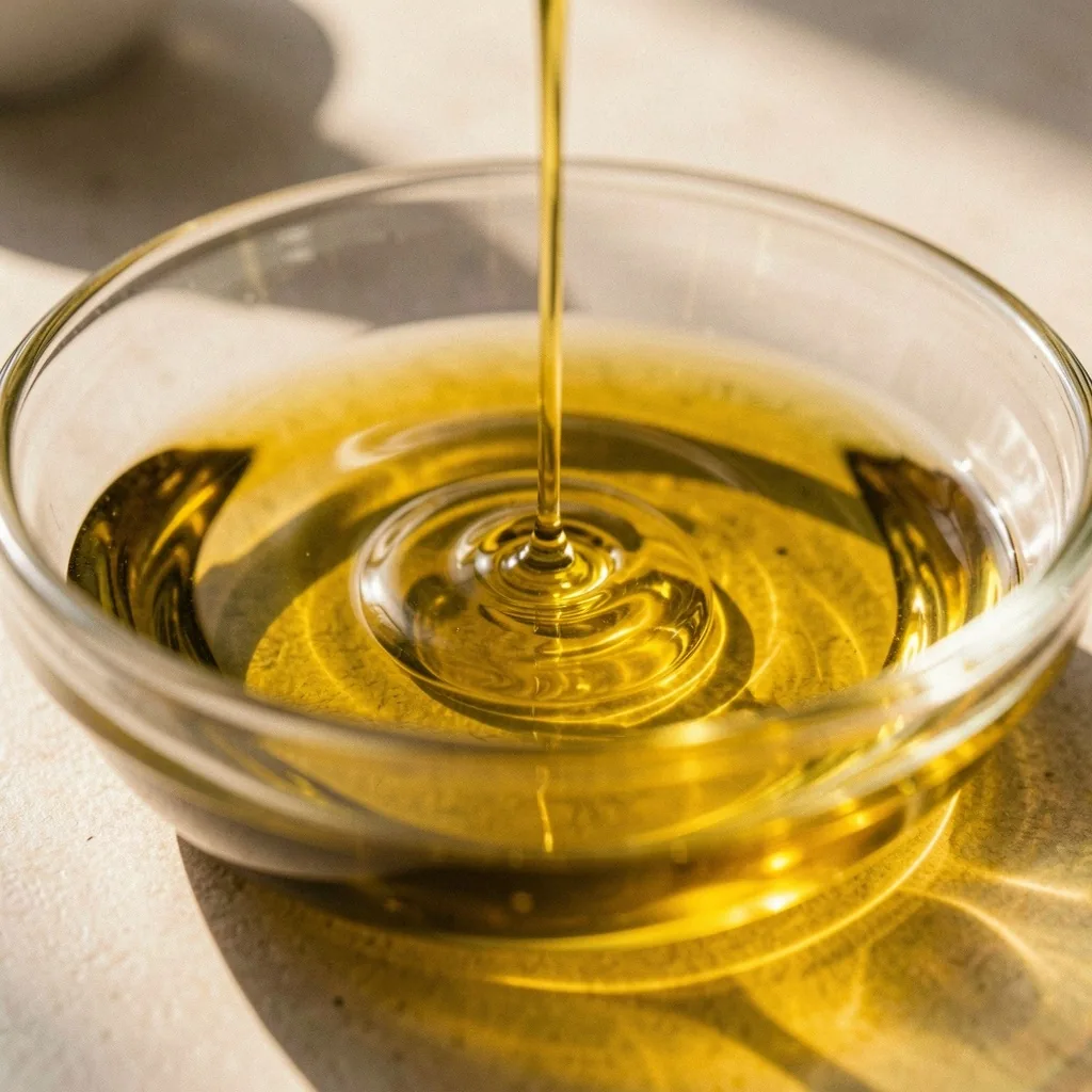 Detalle de aceite de oliva