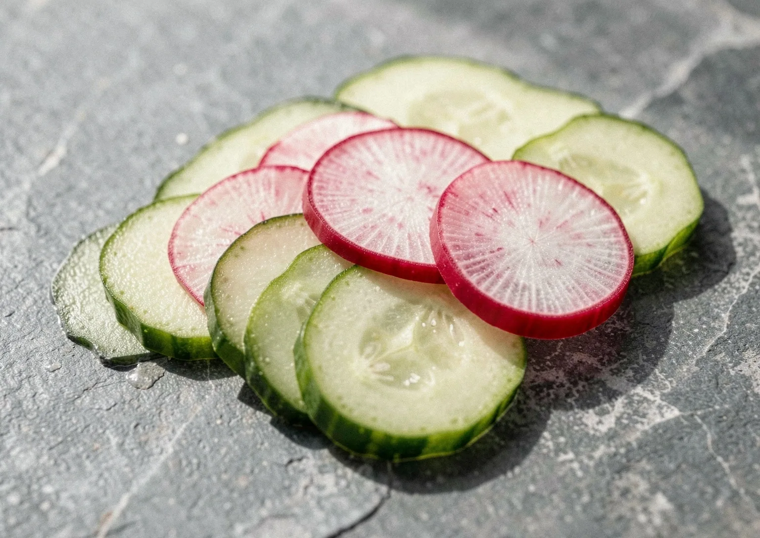 Texturas de alimentos naturales sobre mármol